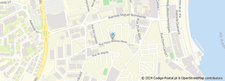 Mapa de Rua Poeta António Aleixo