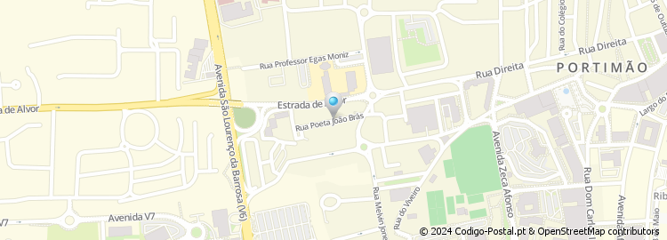 Mapa de Rua Poeta João Bráz
