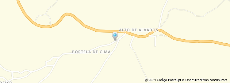 Mapa de Rua Alto de Alvados