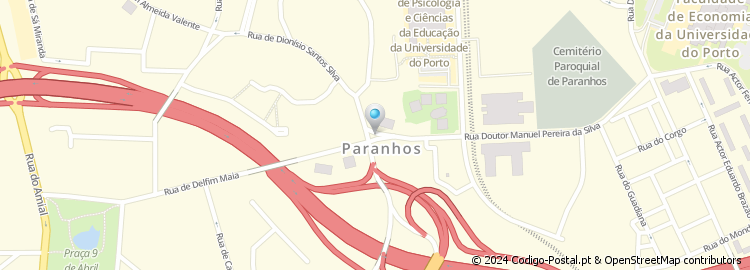 Mapa de Largo Igreja de Paranhos