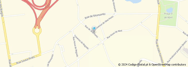 Mapa de Rua Escultor Sousa Caldas