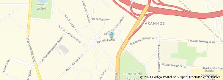 Mapa de Rua Júlio Ramos