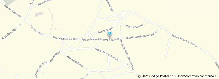 Mapa de Rua Manuel da Silva Nogueira