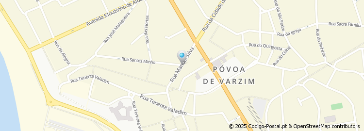 Mapa de Rua Manuel Silva