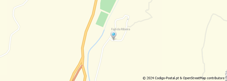 Mapa de Estrada Fajã da Ribeira