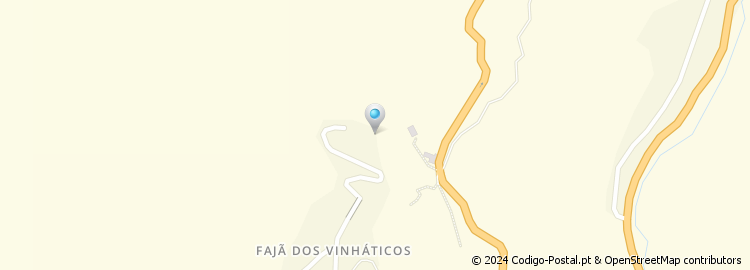 Mapa de Estrada Fajã dos Vinháticos