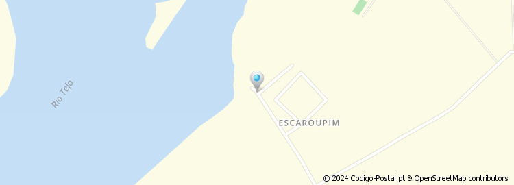 Mapa de Parque de Campismo de Escaroupim