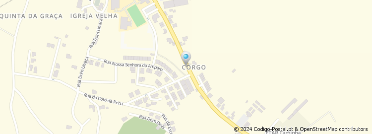 Mapa de Rua do Corgo