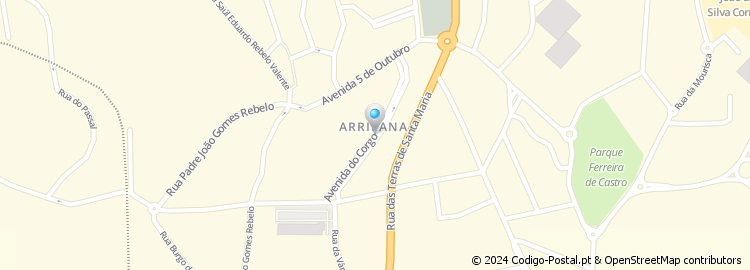 Mapa de Avenida do Corgo