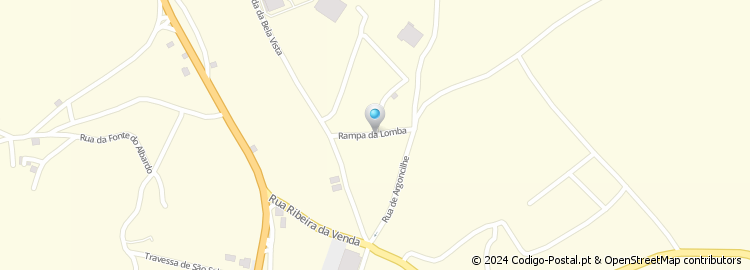 Mapa de Rampa da Lomba