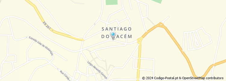 Mapa de Apartado 189, Santiago do Cacém