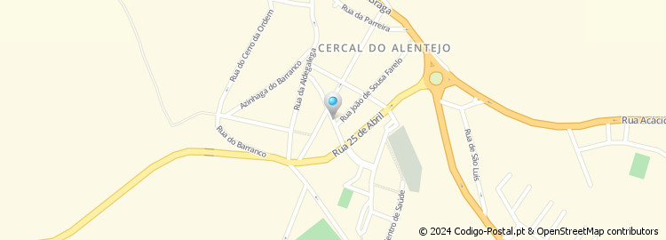 Mapa de Rua Padre João Tomé