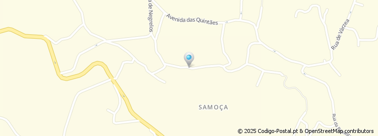 Mapa de Rua Quinta de Samoça