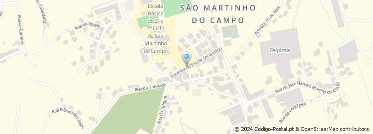 Mapa de Travessa da Escola Secundária