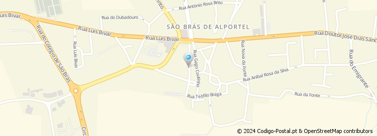Mapa de Rua Teófilo Braga