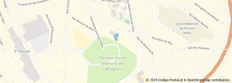 Mapa de Parque de Nossa Senhora dos Milagres