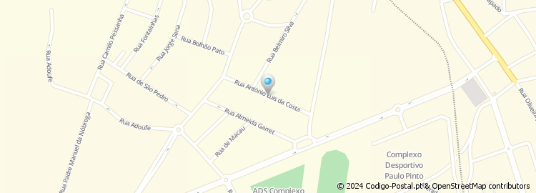 Mapa de Rua António Luís da Costa