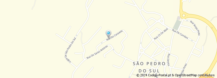 Mapa de Rua da Caravela