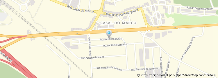 Mapa de Rua Américo Durão