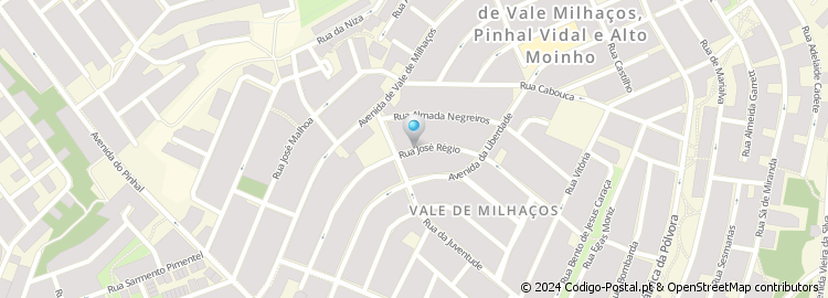 Mapa de Rua José Régio