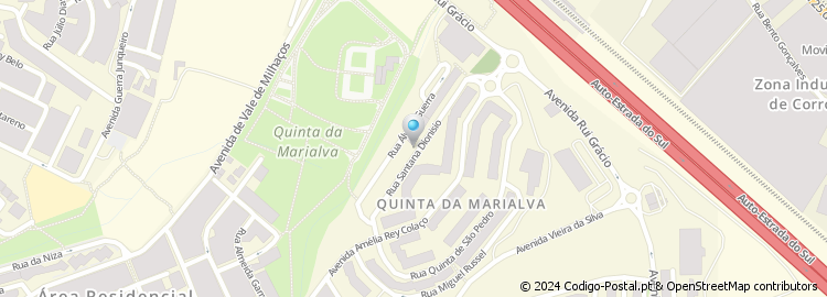 Mapa de Rua Santana Dionísio