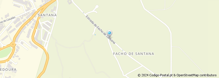 Mapa de Estrada do Facho de Santana