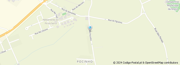 Mapa de Estrada do Pocinho