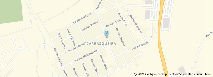 Mapa de Rua dos Agapantos