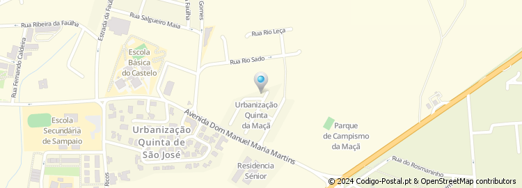 Mapa de Rua Rio Mondego