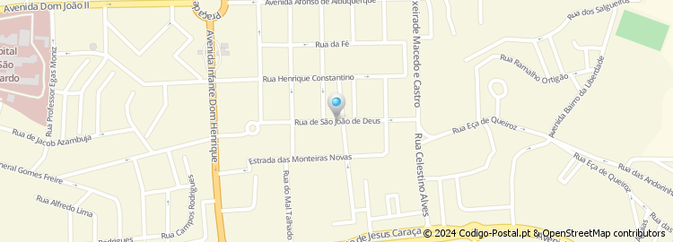 Mapa de Rua São João de Deus