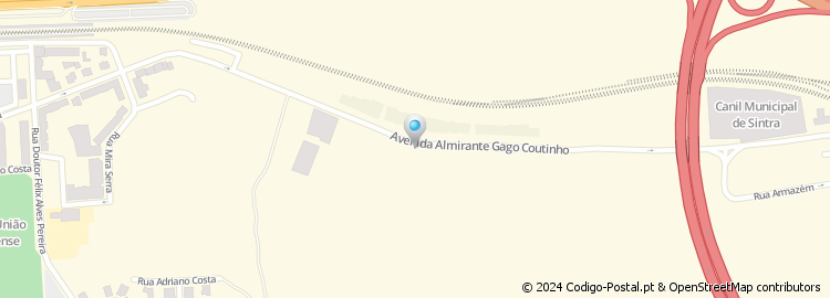 Mapa de Avenida Almirante Gago Coutinho