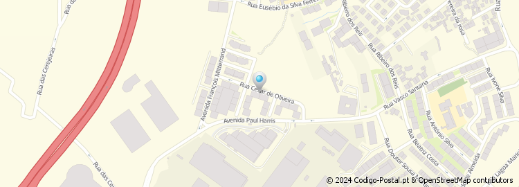Mapa de Rua César de Oliveira