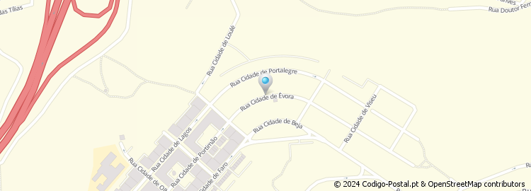 Mapa de Rua Cidade de Évora