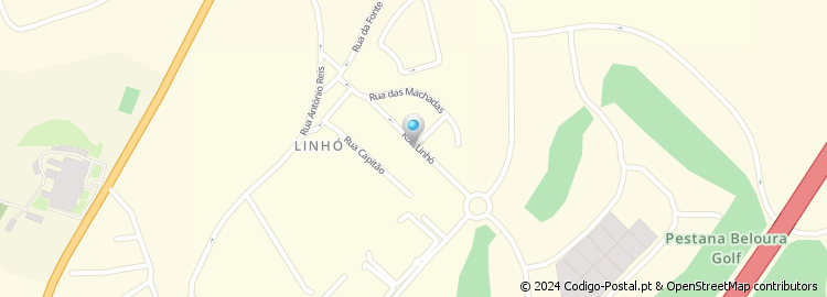 Mapa de Rua do Linhó