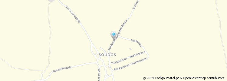 Mapa de Rua das Courelas