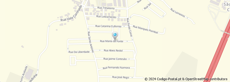 Mapa de Rua Maria da Fonte