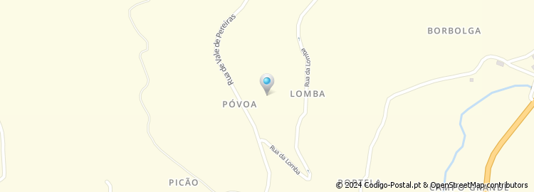 Mapa de Rua do Monte da Póvoa