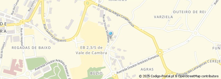 Mapa de Rua Escola Secundária