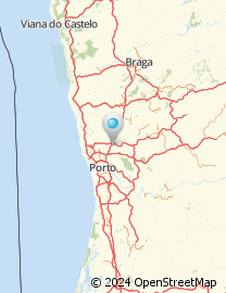 Mapa de Rua do Rio Leça