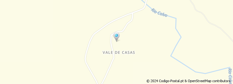 Mapa de Vale de Casas