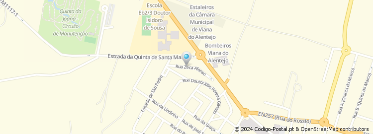 Mapa de Rua Zeca Afonso