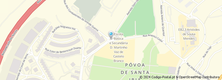 Mapa de Avenida Dom Vicente Afonso Valente
