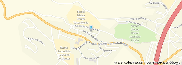 Mapa de Rua Antero de Quental