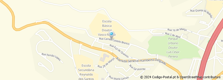 Mapa de Rua Camilo Castelo Branco