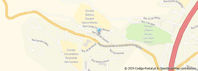 Mapa de Rua Eça de Queirós