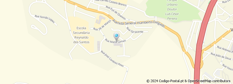 Mapa de Rua Maria Gabriela Llansol