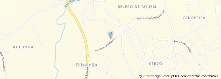 Mapa de Rua Beleco de Aquém