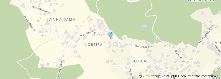 Mapa de Rua Cova da Lobeira