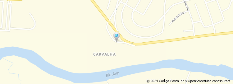 Mapa de Rua da Carvalha