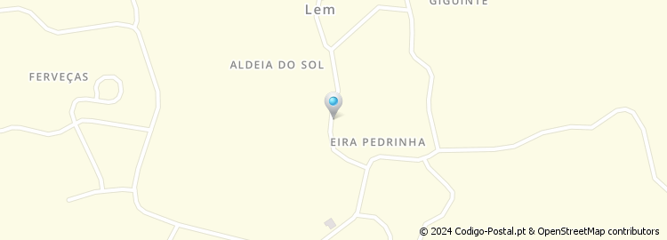 Mapa de Rua da Eira Pedrinha